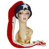 super sleepy hat in red white and blue polar fleece