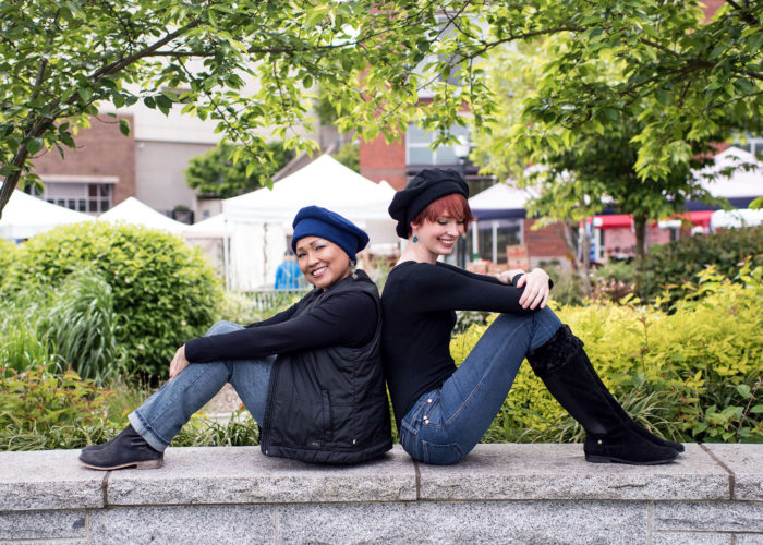 About Us - Mini Beret Polar Fleece Blue Regular Black Hat