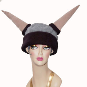 Novelty Viking Helmet Polar Fleece Hat