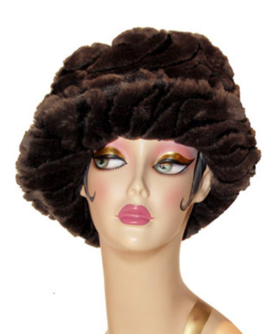 Black Tiger Faux Fur Coachwoman Hat