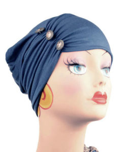 Edith Hat in Candy Shop Jersey Knit in Blue Razz