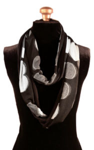 Infinity Scarf in Puddle with Licorice