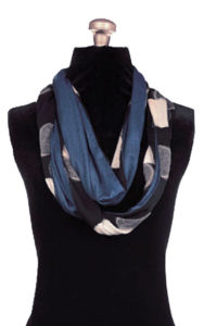 Infinity Scarf in Puddle with Blue Razz